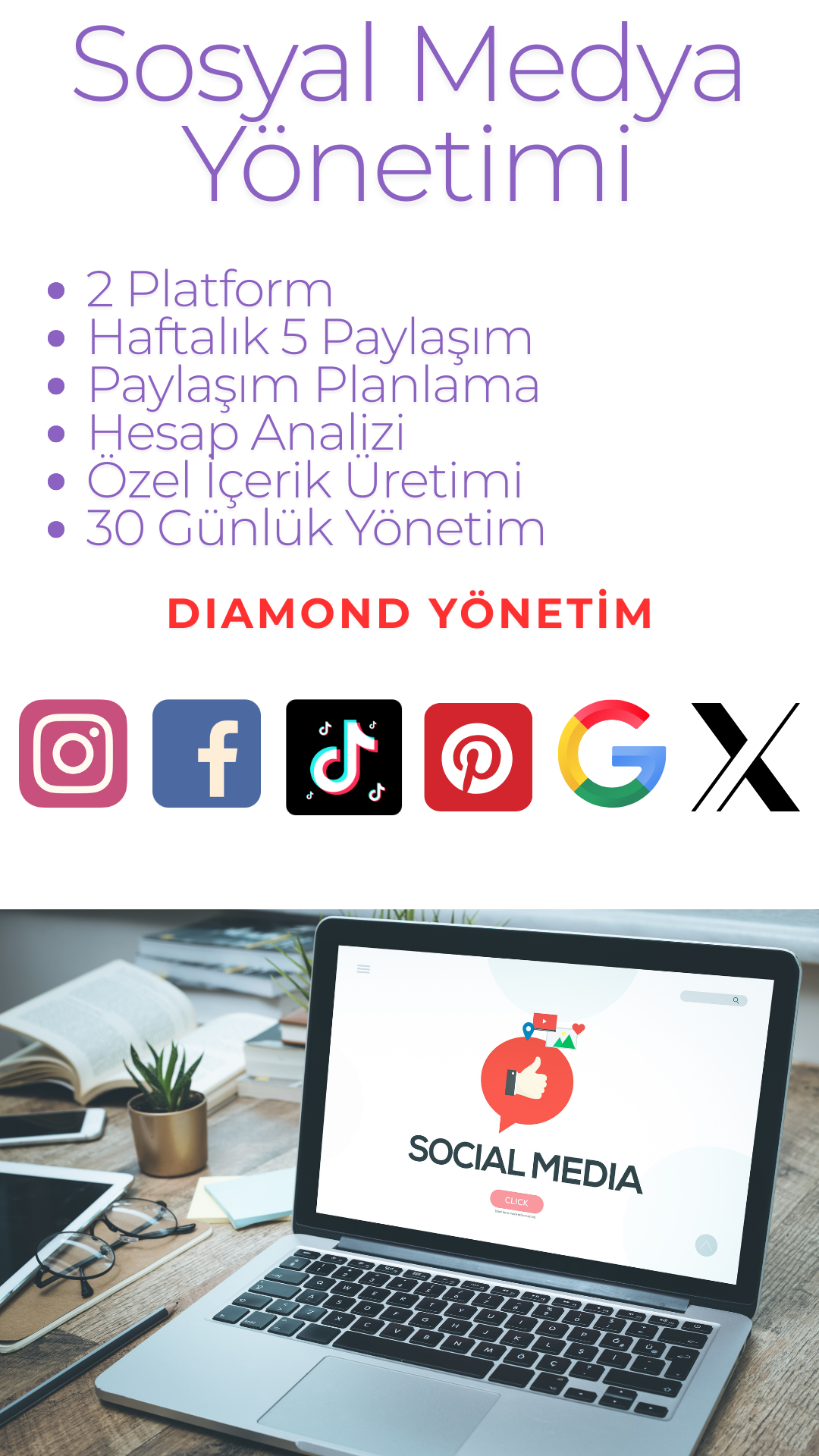 Sosyal Medya Yönetimi (Diamond Plan)