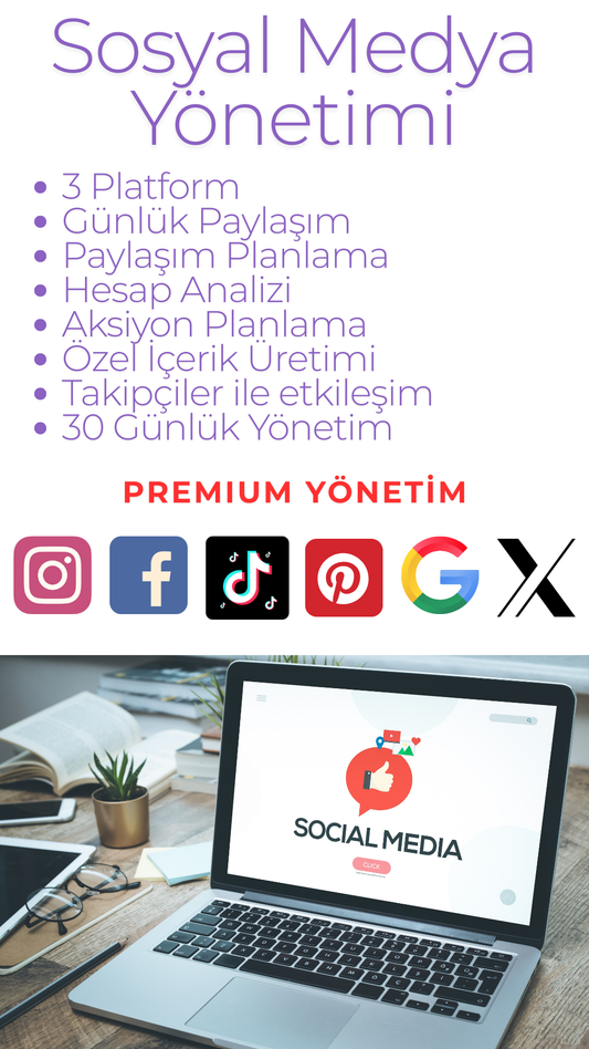 Sosyal Medya Yönetimi (Premium Plan)